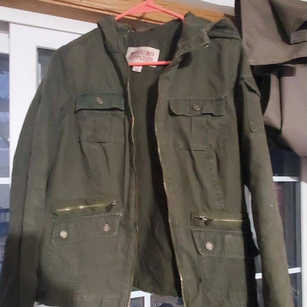 Mossimo hooded cargo jacket